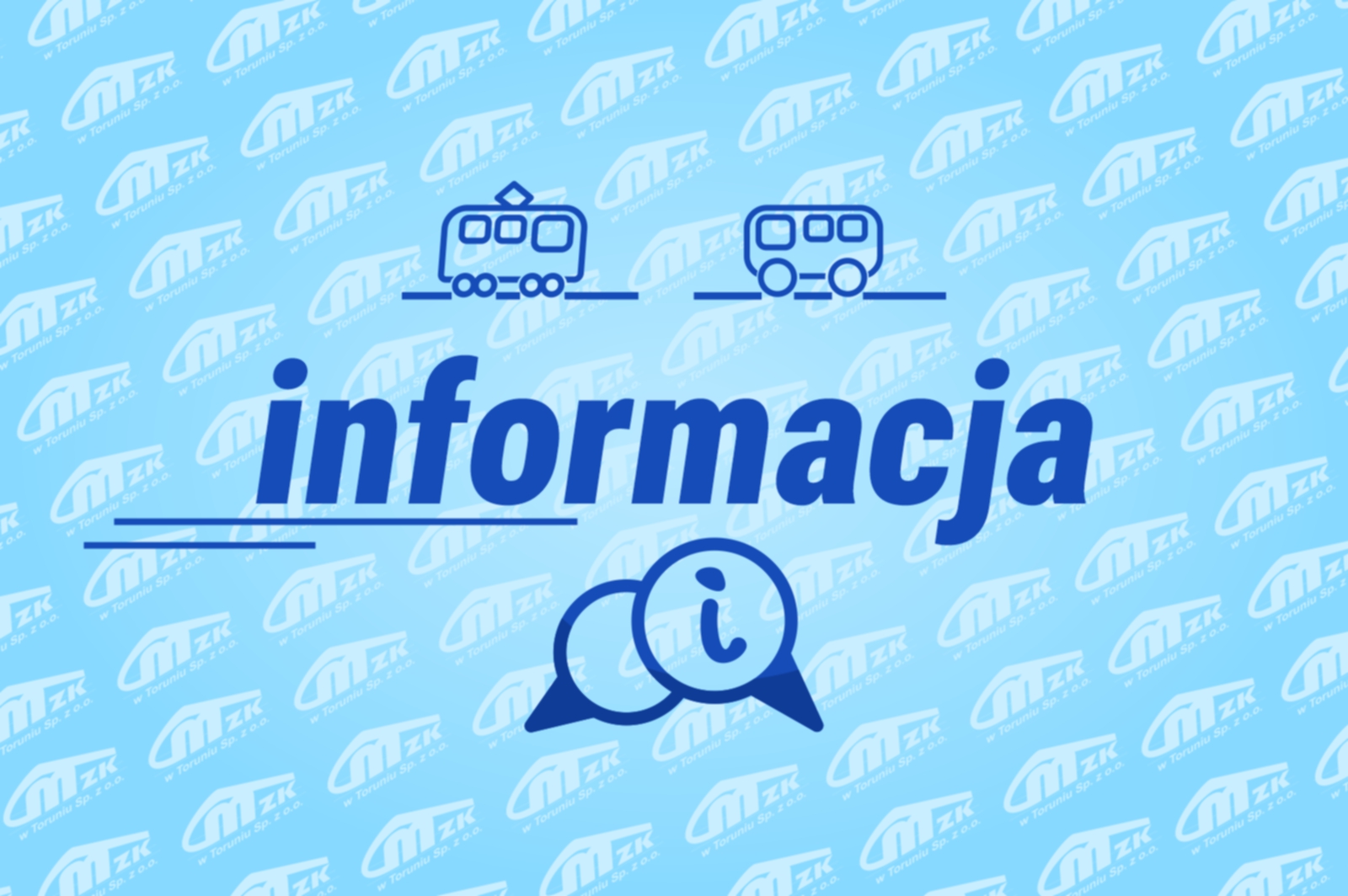 Komunikat dla pasażerów - grafika