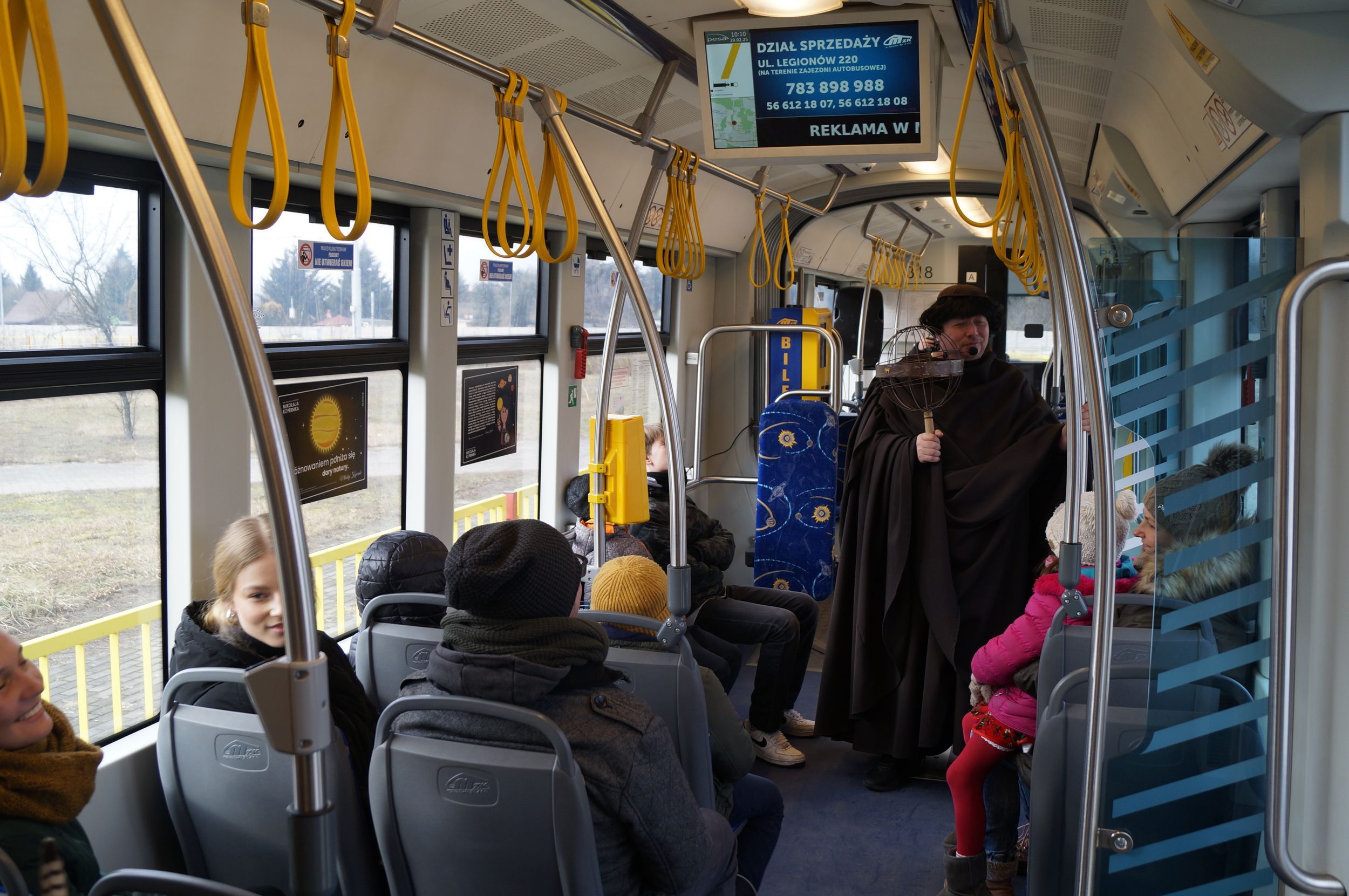 Mikołaj Kopernik w tramwaju