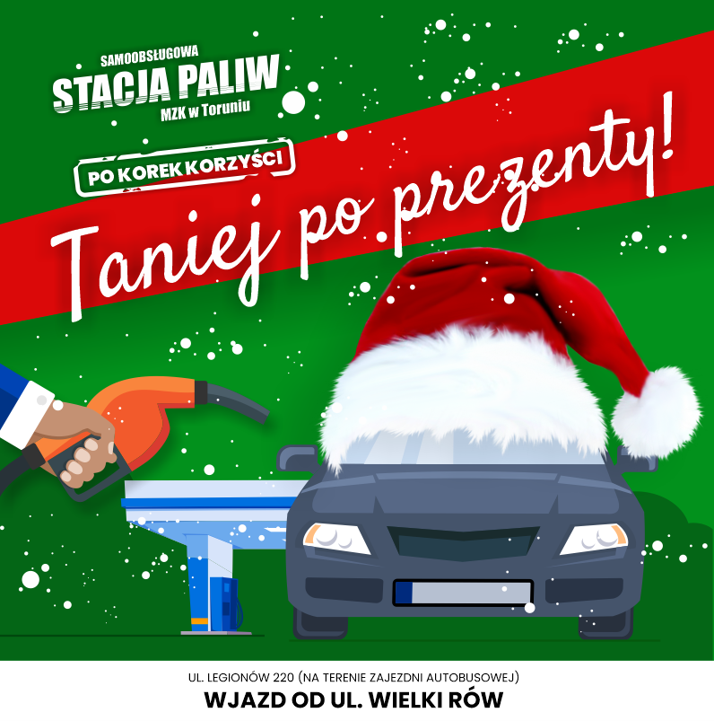 Grafika stacja paliw - prezenty