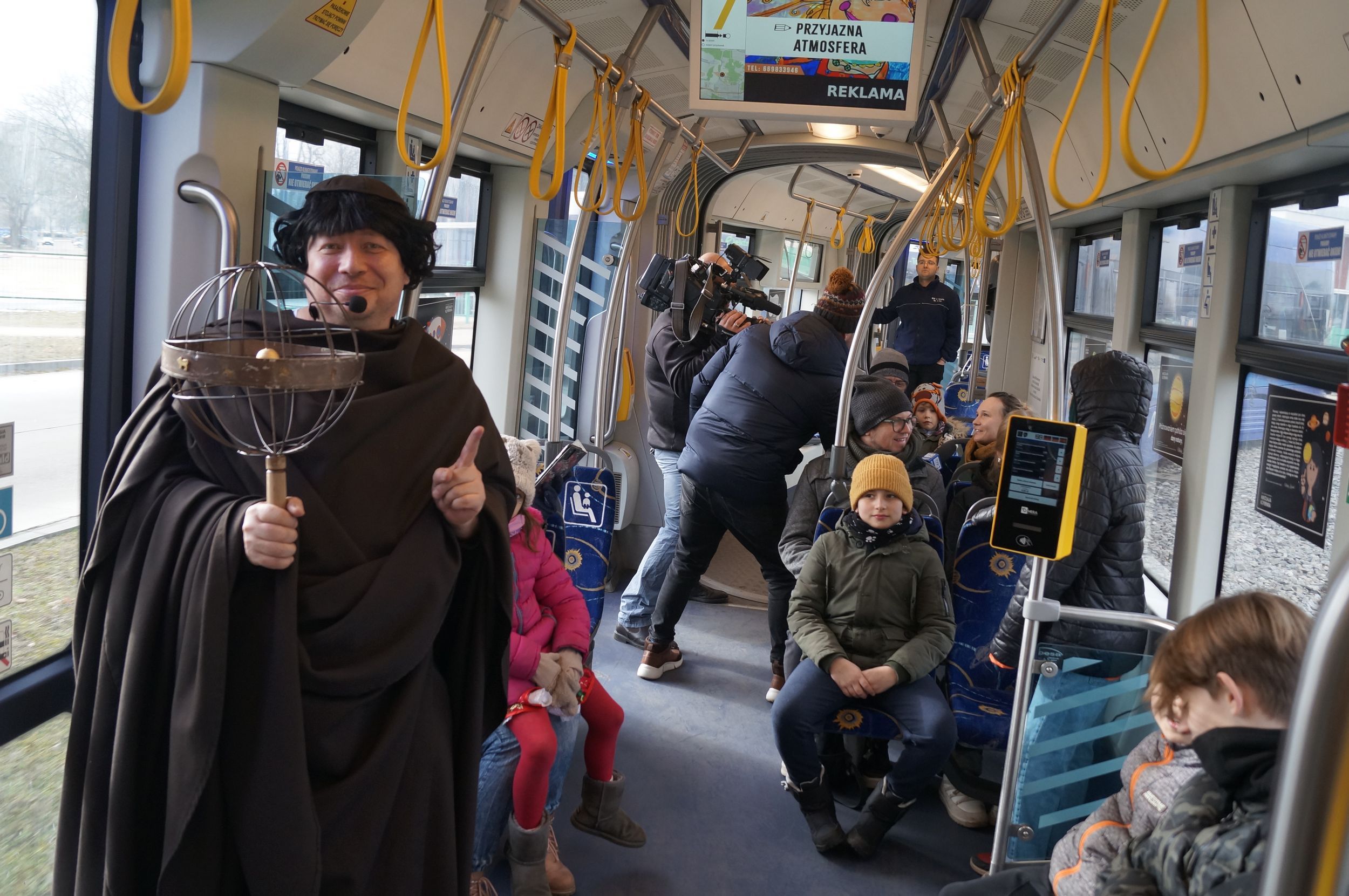 Mikołaj Kopernik w tramwaju