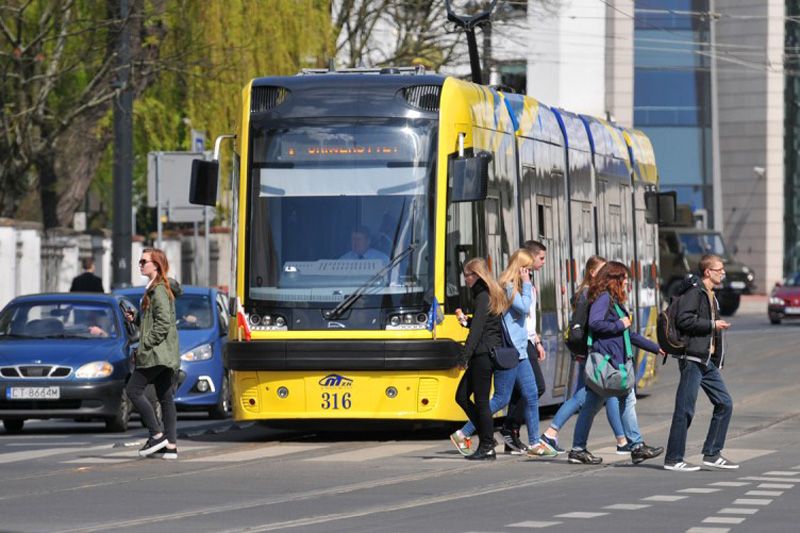 Tramwaj na torowisku